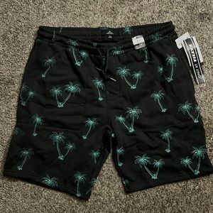 palm tree sweatshorts mens large